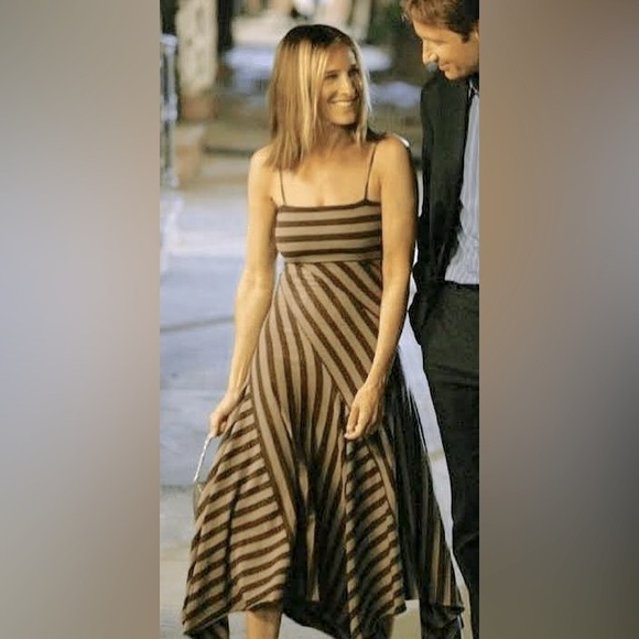 Ella Moss Dresses & Skirts - 90s Ella Moss striped dress Sex & the City